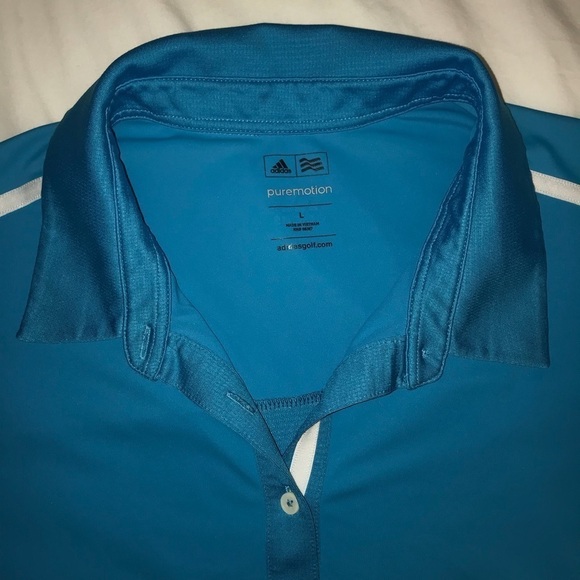 Adidas Puremotion Short Sleeve Golf Tennis Top L - Picture 7 of 7